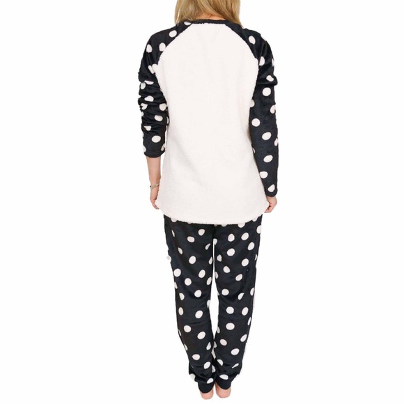 Queen of Cool Penguin Polka Dot Plush Pajamas - Picture 2 of 11